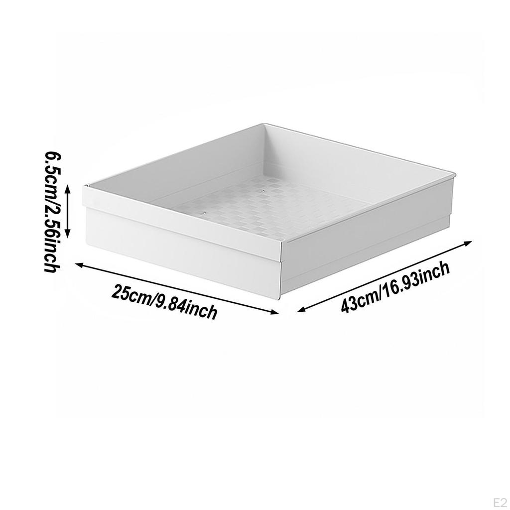 Pull Out Cabinet Organizer Pantry Storage Shelf with Slide Rails Versatile Drawer Sliding