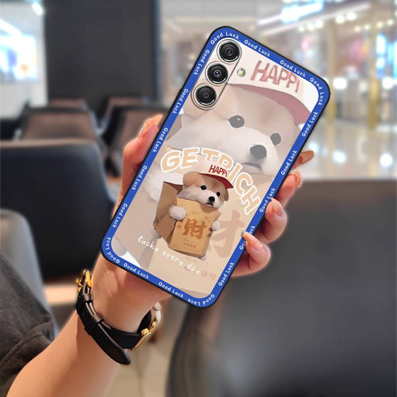 Back Cover Couple Phone Case For Samsung Galaxy M34 5G/F34/SM-M346B Anti-dust Phone Pouch Graffiti Soft Case TPU Cute
