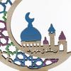 Moon Wooden  Ornament Pendant Handicraft Ramadan Decorations Table Craft Ornaments For Home Islamic Muslim Party Eid Decor