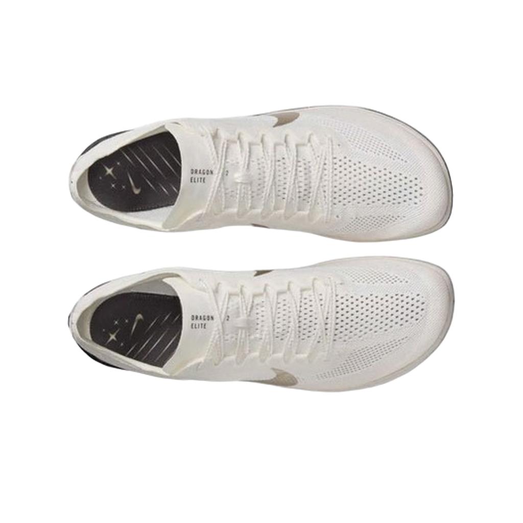 Jakob Ingebrigtsen x Nike ZoomX Dragonfly 2 Elite Vela Cenere Media Scarpe da Ginnastica da Uomo Crema Oro Metallizzato Grana Nera IB8745-100