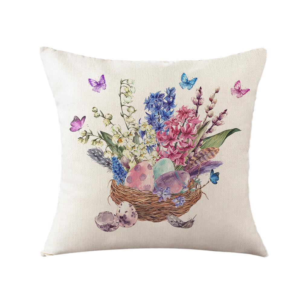 New Easter Sofa Pillow Interior Decoration Pillow Cover Office Sofa Pillow Printed Pillow Cover