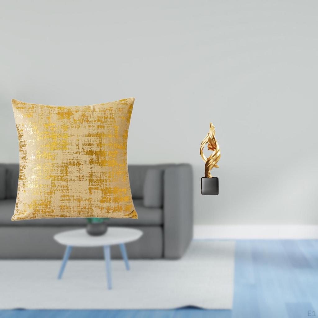 Elegant Abstract Art Pillowcase Sculpture for Living Room Office Dorm Car Decorative Resin Figurine