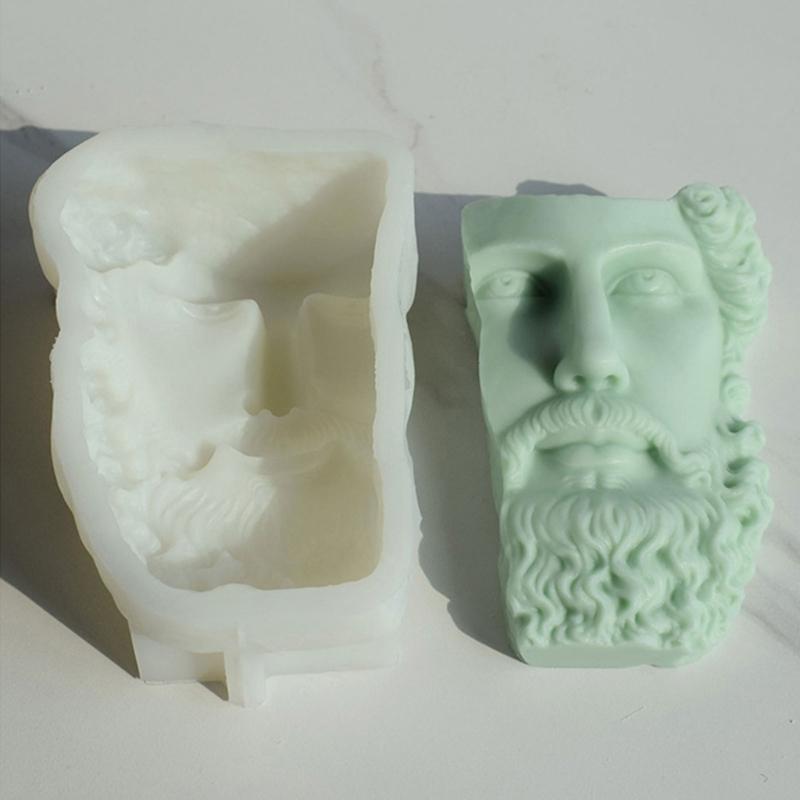 Statue Candle Silicone Mold for Making Candle Soap Plaster Ornament
