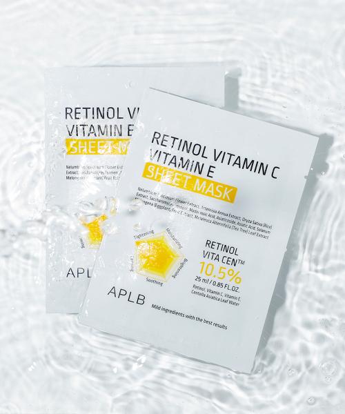 APLB Retinol Vitamin C Vitamin E Sheet Mask 10ea
