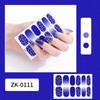 12-finger White No-Bake Nail Decal Fully Coated with Waterproof Long-lasting Nail Patch Simple Wind Nail Polish Adhesive