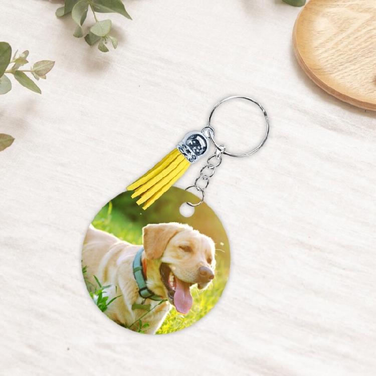 80pcs Keychain Making Kits with Assorted Tassels Double Sided Sublimation Aluminum Key Chain Blanks Accessories