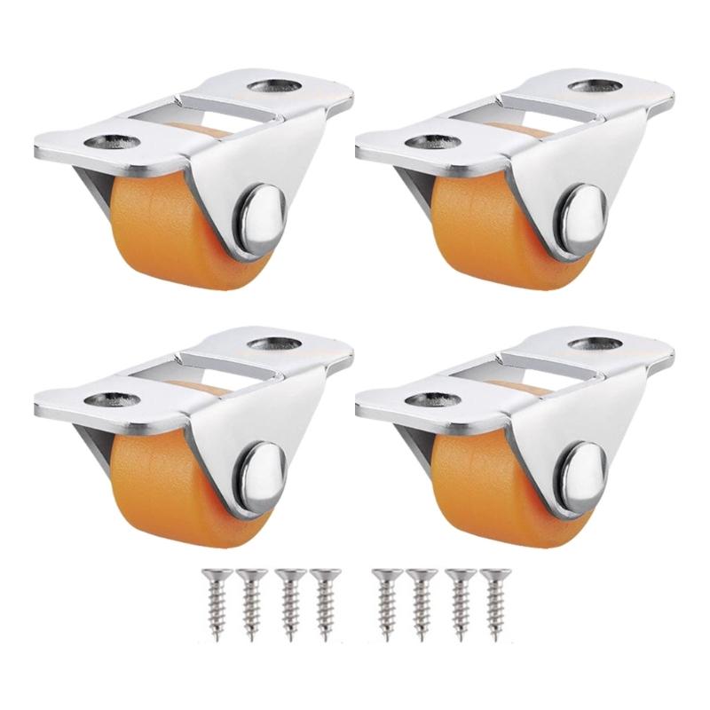 4 Stück Mini-Möbelrollen Einfach zu installieren Gummi-Rad Bodenschutz für einfache Bewegung von kleinen Möbeln