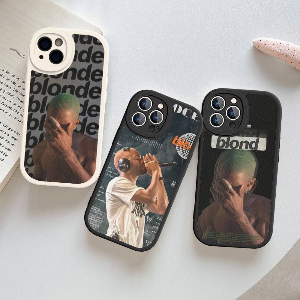 Frank Blonde Oceans Phone Cover For IPhone 16 15 14 13 12 11 Pro Max Plus Leather Soft Case