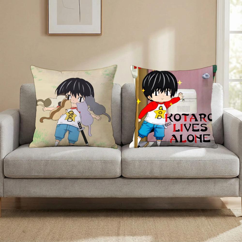 K-Kotaro Lives Alone Cushion Cover Multi-Scene Pillow Cover for Home & Car - Reversible, Soft & Durable for Daily Use