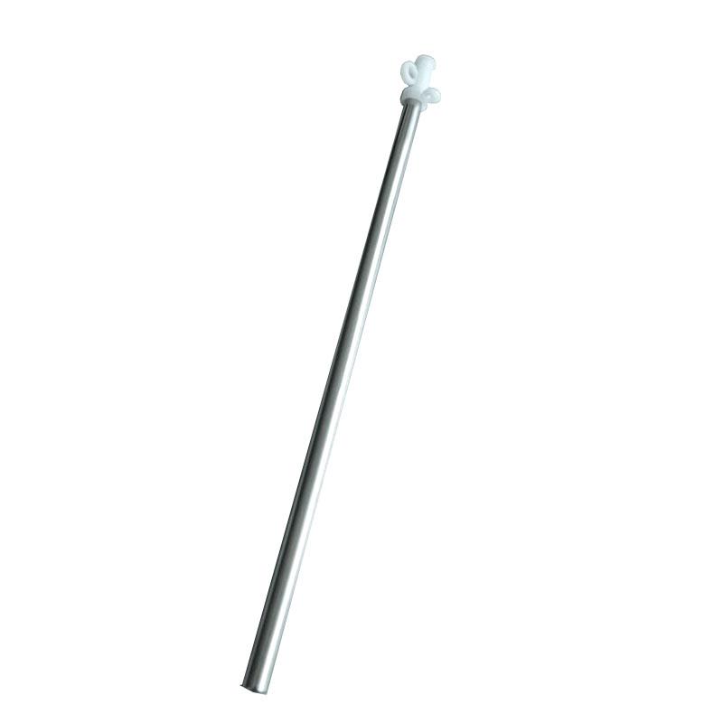 Marine 304 Stainless Steel 400mm White Nylon Head Flag Pole with Deck Mount Sailing Boat Yacht серебряный