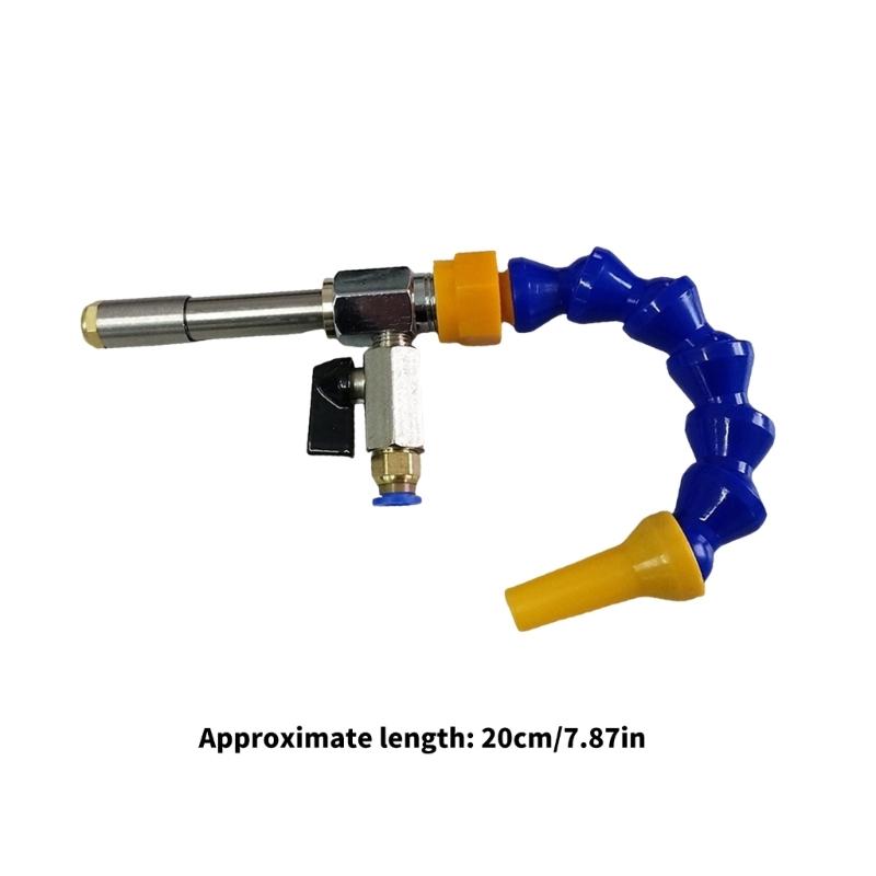 Cold Cooling Tube Assembly with Flexible Nozzle and Side Inlet for Part Handling, Service Use, and Repair Work Support
