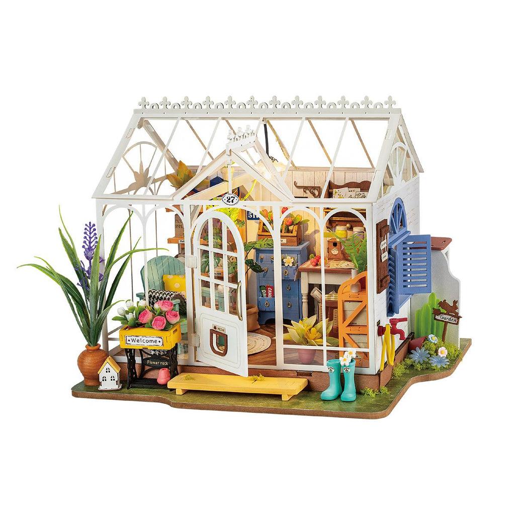 ROBOTIME Rolife 3D Puzzles Dreamy Garden House DIY Miniature House Kit DG163
