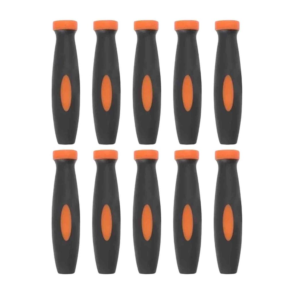 10 Pieces Rubber File Handles Practical File Accessories for Hand Drill Metal Working Screwdriver File Cutting Tool Craft
