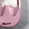 Collapsible Foot Bath Tub with Massaging Rollers Portable Foldable Foot Spa Soak Bath Tub with Handle Lid Pink