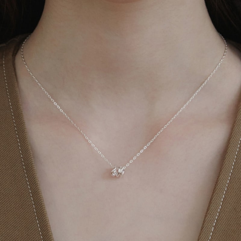 

TATIANA (925 Silver) Ripple Curl Pendant Necklace NZ2426 Gold Plated