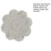 Rose Placemat, Round Embroidered Light Breathable Placemat, Protects Against Stains Burns Scratches Coasters, for Kitchen Dining Room