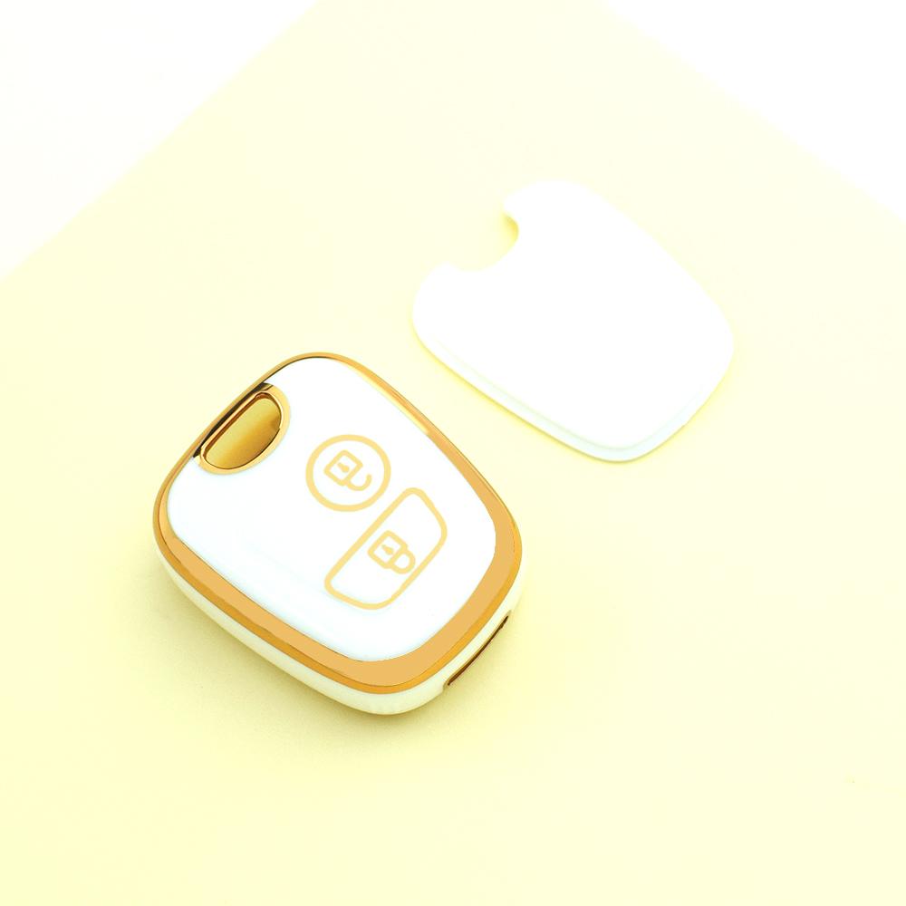 

Gold Edge Auto Remote Shell Fob Car Key Case Cover For Citroen Berlingo Xasara Picasso C1 C4 C2 C3 For Peugeot 107 207 307 407 206 306 406 белый