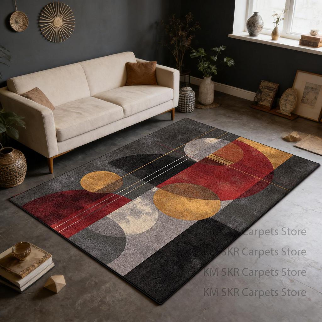 Modern Geometric High-end Large Living Room Sofa Carpet Washable Non-slip Kitchen Rug Decoration Bedroom Soft Fluffy Mat 200×300