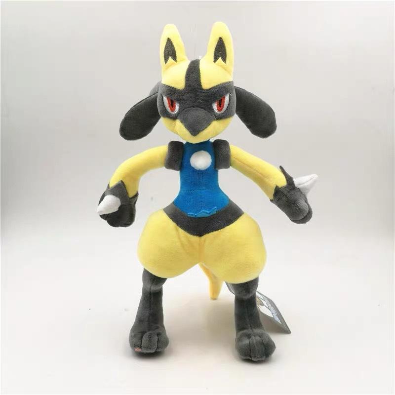 Pokemon Plush Lucario Greninja Charizard Incineroar Zeraora Cinderace Torterra Kyogre Cubone Stuffed Toys for Kids Gift