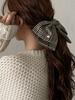 Oar Houndstooth Big Ribbon Pin [ Brown ]