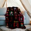 Halloween horror Theme Printed Blanket - Perfect for Couch, Bed, Travel & Outdoor Use | Machine Washable, Cozy & Durable.