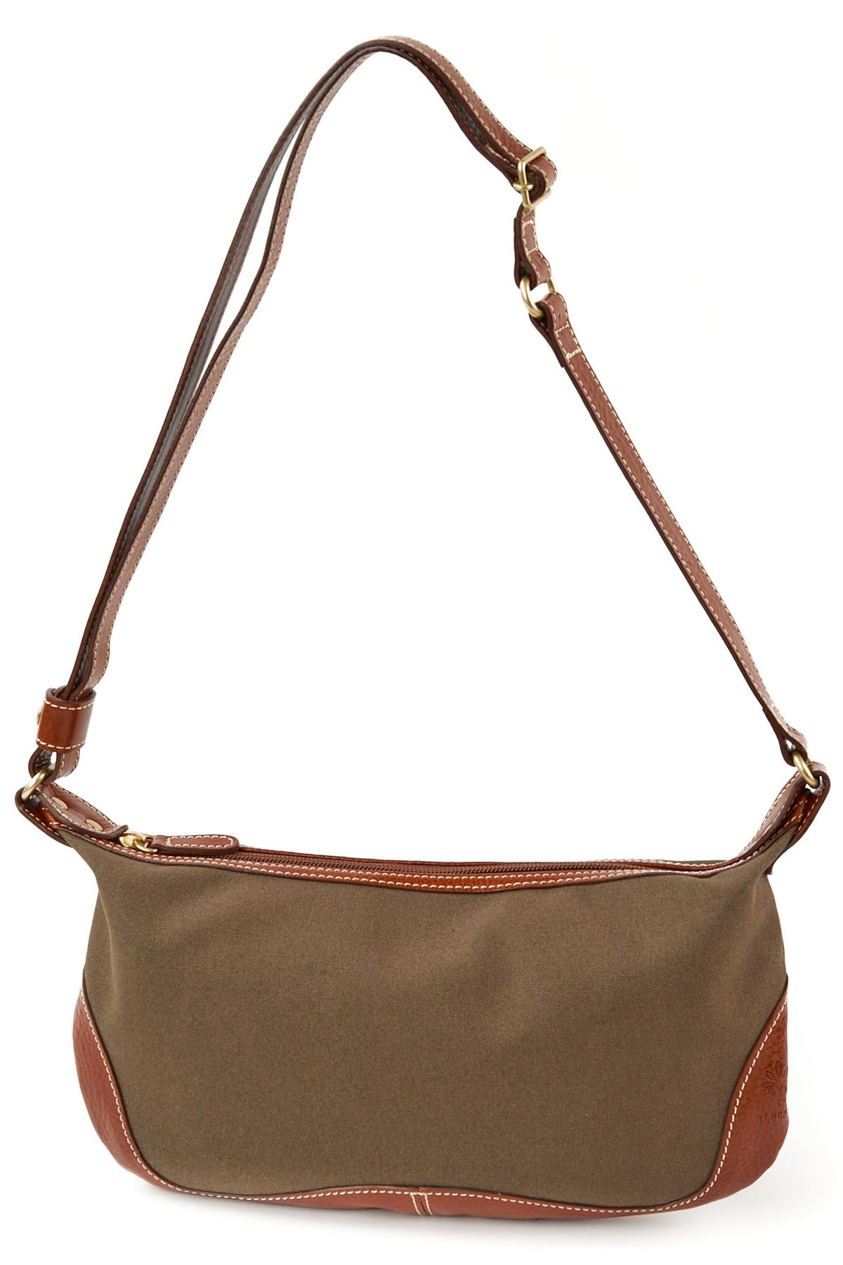 

Shoulder genuine [Albero] bag, leather, women s, khaki, AL-1900-50