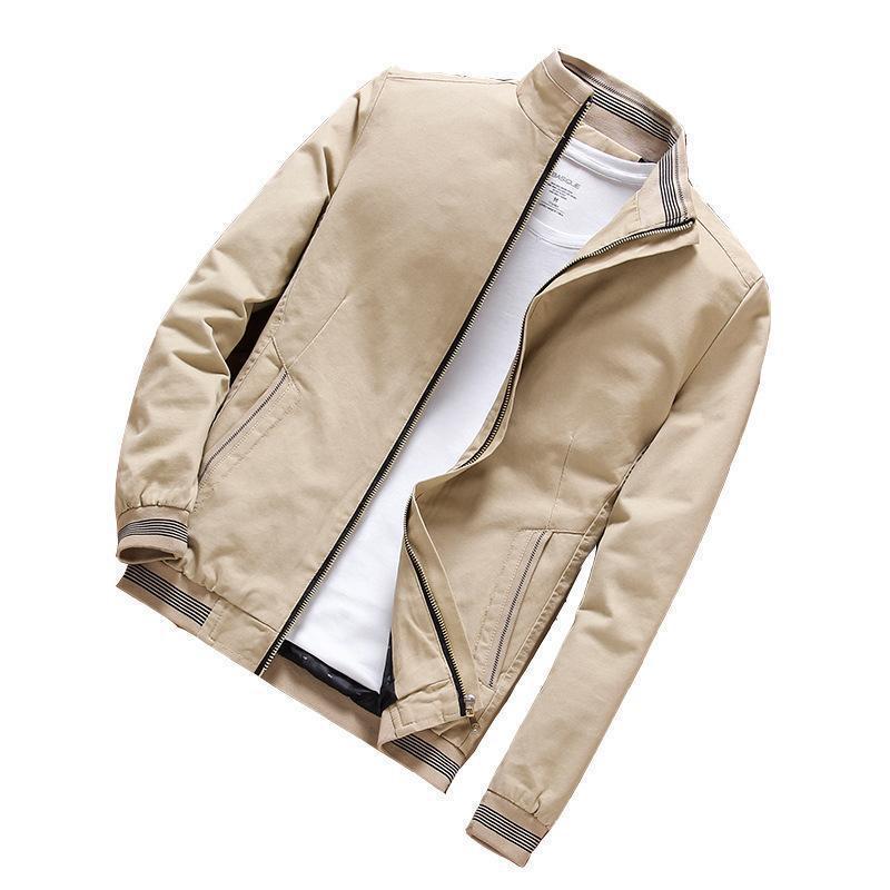 Men's Stand-up Collar Pure Cotton Baseball Jacket