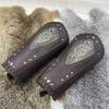 Halloween Medieval Arm Bracer with Embossed Pattern Adult Role Play Renaissances Pirate Knight PU Pirate Wristband