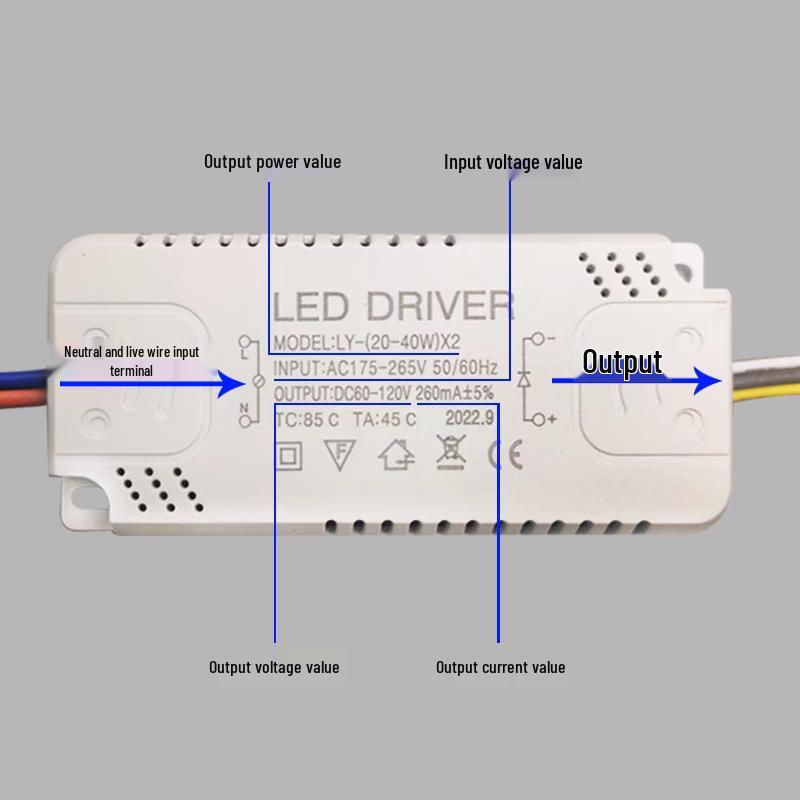 LED Deckenleuchte mit Dreifarben-Dimmung und Universal-Treiber