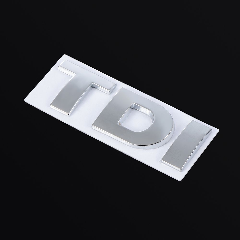 Emblema Badge DIY TDI 3D Decalcomania Auto Cofano Bagagliaio Adesivo Auto Portellone Veicolo