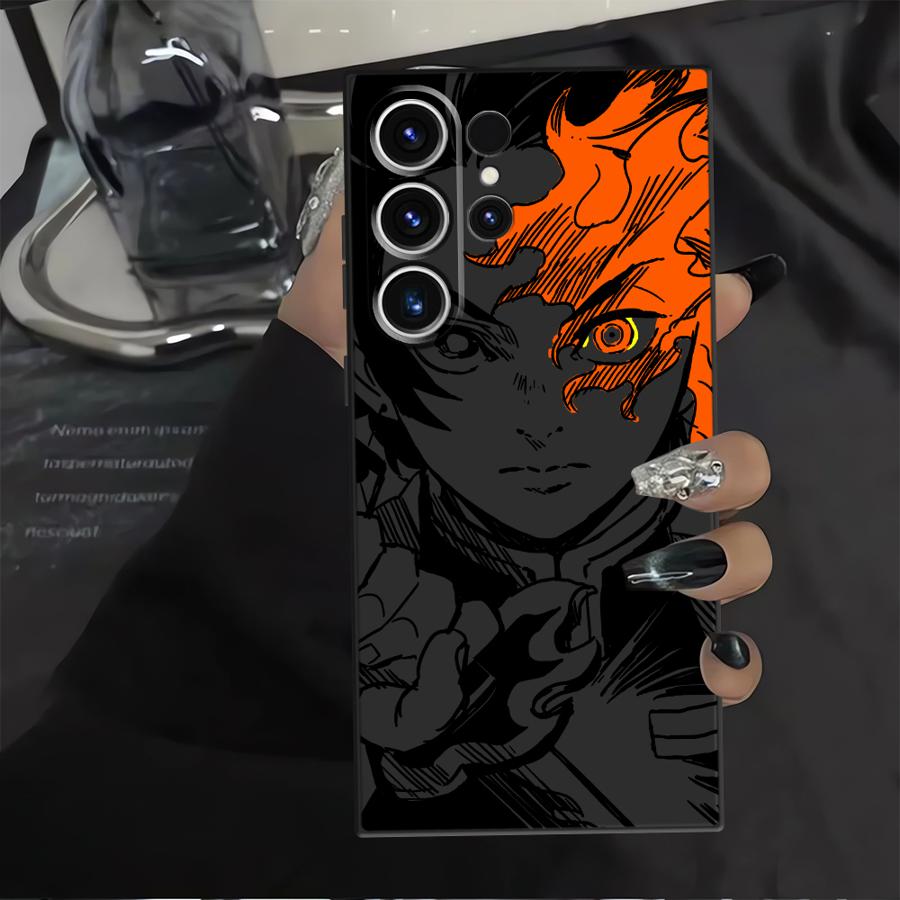 Soft Back Phone Cover Case for Samsung Galaxy S20 S25+ S22 S24+ S25 Ultra S23 FE S24 Plus S9 S21 Hot Demonss Anime Slayers
