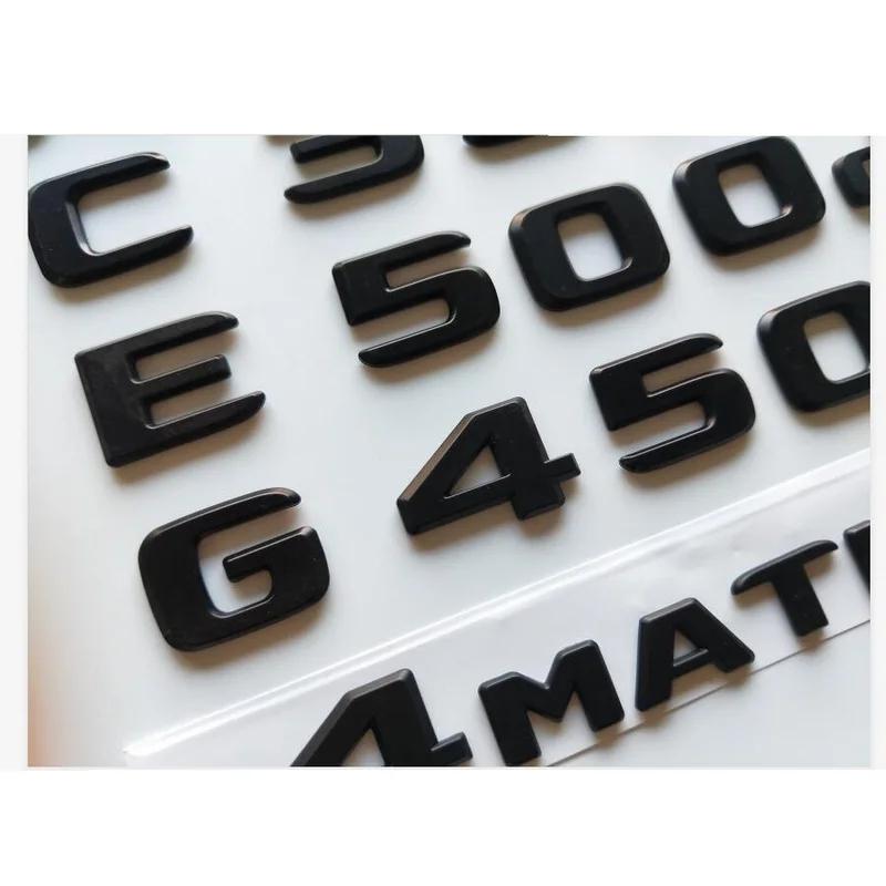 Matt Black Emblems for Mercedes Benz W166 W167 C292 GLE300d GLE320d GLE350d GLE400d GLE450d GLE500d GLE550d 4MATIC 2017+ 4DS