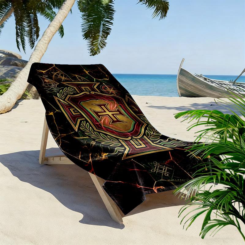 Royal Emblem Heritage beach towel beach Outdoor camping Absorbent bath towel swim seaside Outdoor picnic beach mat beach towel beach