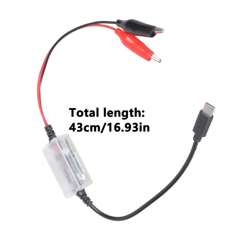 Emergency Car Battery Charging Cable 5V to 13.8V Converter Output for Motorcycle Car Vehicle Charging Accessories