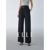 Embroidered Loose Casual Straight-Leg Pants
