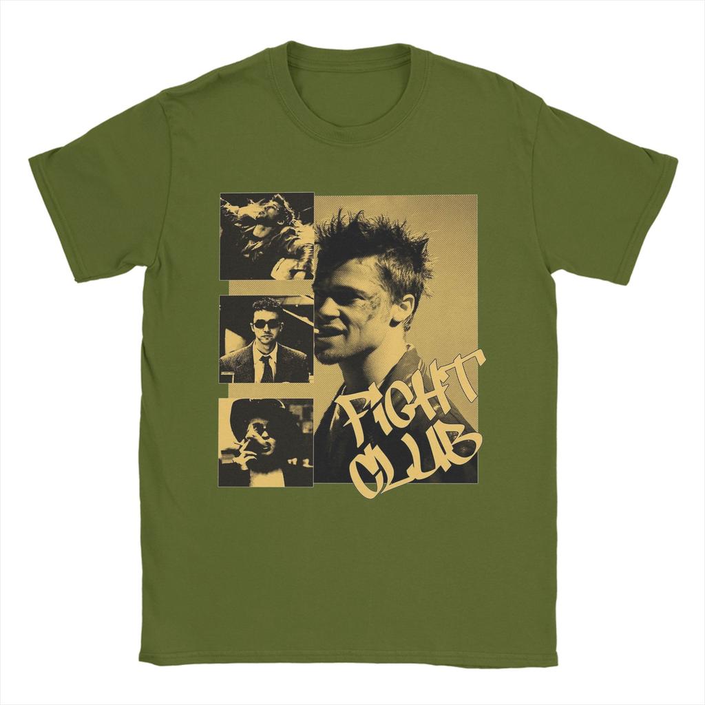 Fight Club Aesthetic Tshirts Unisexs Cotton Tops Funny Oneck Short Sleeve