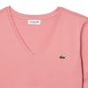 Lacoste Womens/Ladies Cotton V Neck Relaxed Fit T-Shirt