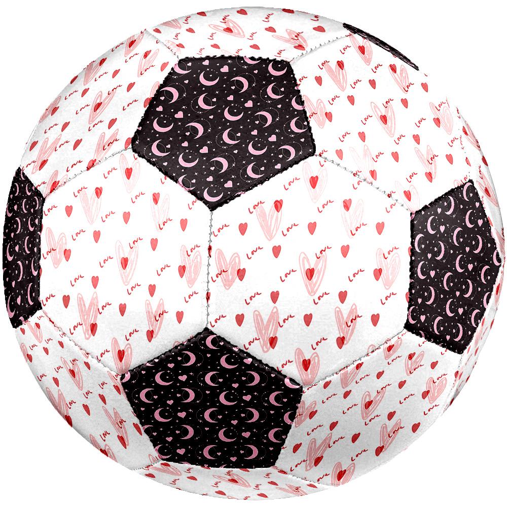 1PC Love Hearts Moon Heart Soccer Ball Size 5 Football Machine Sewn Indoor/Outdoor Universal Football A108