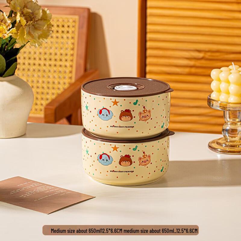 

Cute Pet Band Ceramic Food Storage Bowls Set