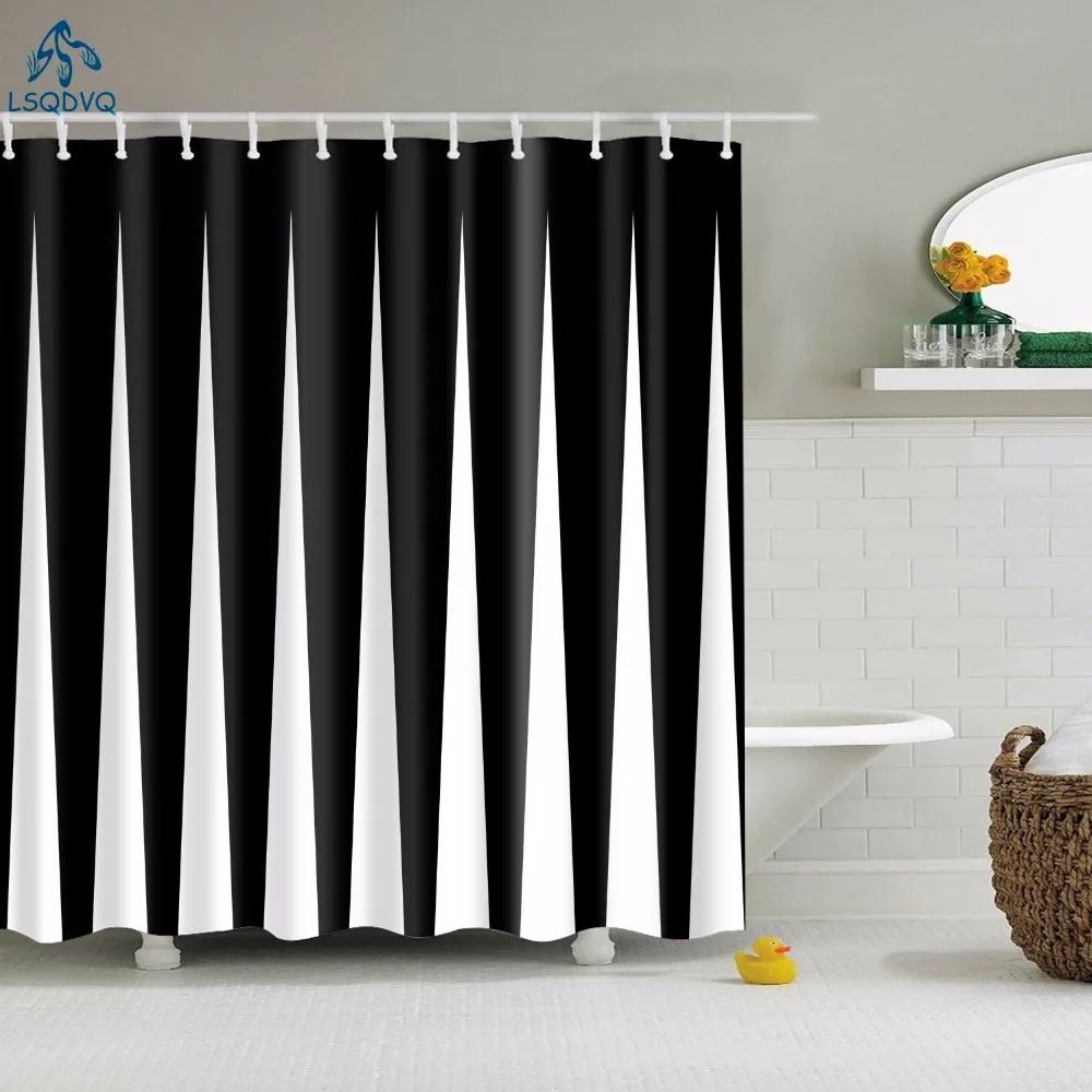 Decorative Geometric Geometry Merry Christmas Bohemian Shower Curtains Bathroom Curtain Fabric Waterproof Polyester With Hooks