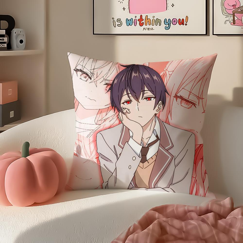 AAlya Sometime Hides Her Feelings in Russian Cushion Cover Pillowcase Short Plush Invisible zipper Room Sofa Cushion Cover