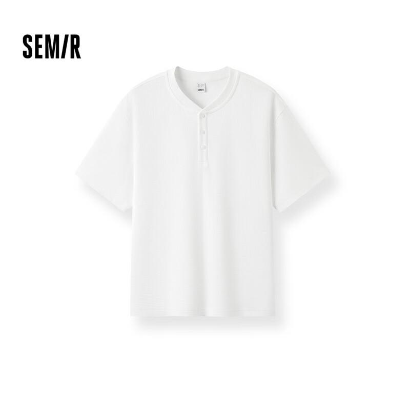 Semir Men s Henley Neck Short Sleeve T-Shirt L