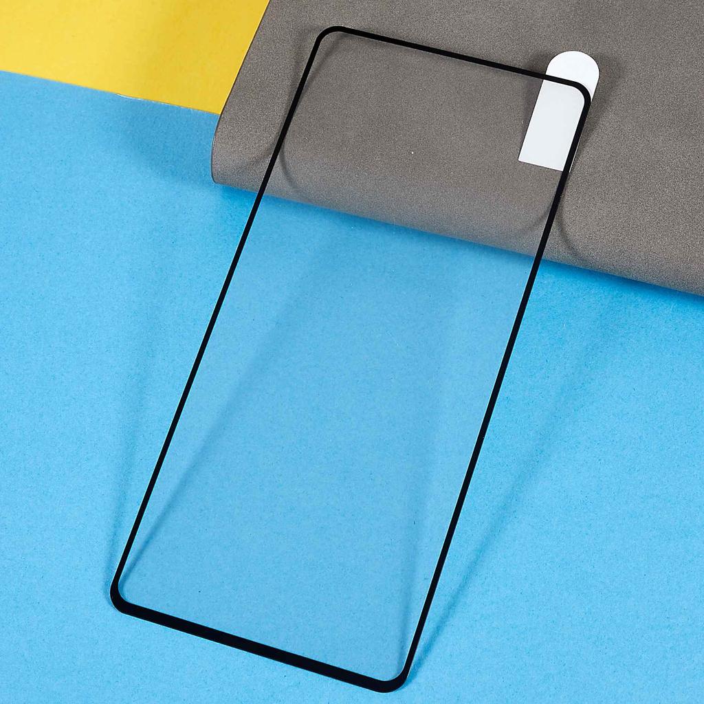 For Xiaomi Poco F4 GT Silk Printing Tempered Glass Phone Screen Film Full Coverage Full Glue Screen Protector