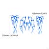 Motorcycle Tank Stickers Decor Stripe Decals Exterior Accessories Flame