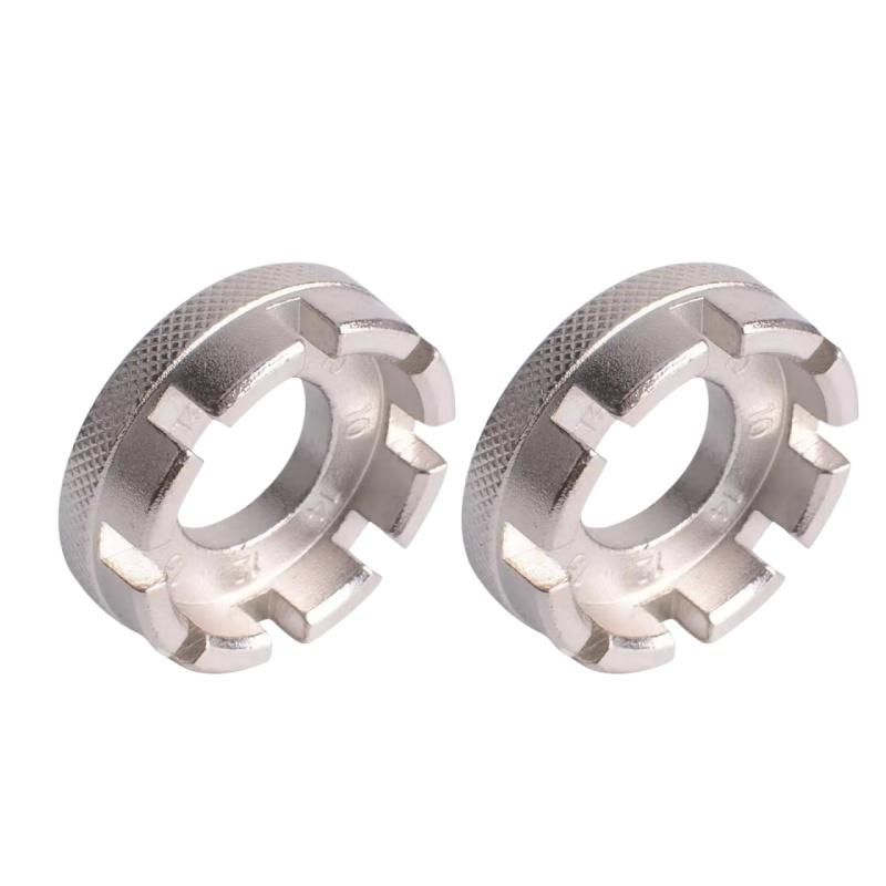 Bike Wheel Rim Wrench Mini Adjuster Spanner 8 Way Groove Bicycle Spoke Tension Wrench Bike Demolition Axis Repair Tools