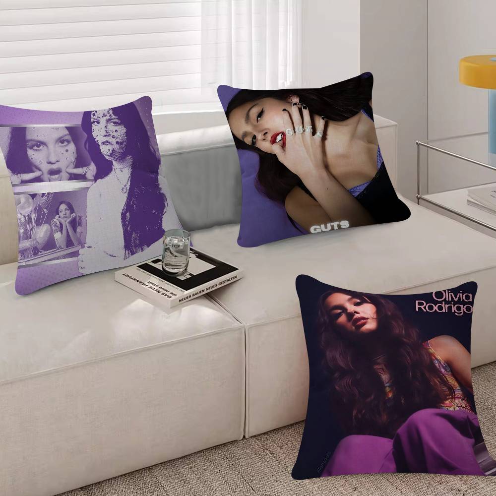 Singer OOlivia Cool RRodrigo Personalized Pillow Dust Cover Bedroom Kids Party Decoration Pillowcase Birthday Children Gift
