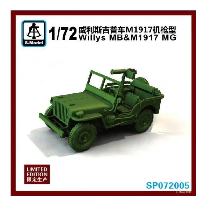 SP072005 1/72 Veicolo militare statunitense M1917 tipo mitragliatrice installazione singola Modello in plastica proporzionale da assemblare