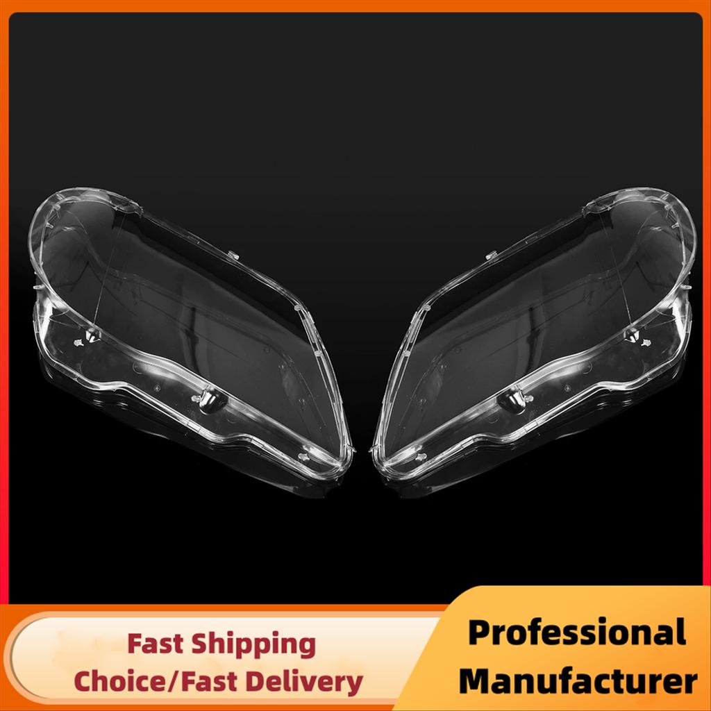 1Pair Front Headlight Lens Cover For BMW 7 Series E65 E66 2005 2006 2007 2008 Clear Headlamp Shell Transparnet Lampshade
