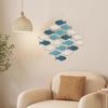 Room Fish Decorations Coastal Theme Wood Fish Art Nautical Coastal Wooden Fish Wall Decor Set Beach Lake House Bathroom Art