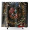 Occult Vintage Angel Renaissance Sheep Painting Black Fine Art Lover Gifts Gothic Shower Curtain Bathroom Decor